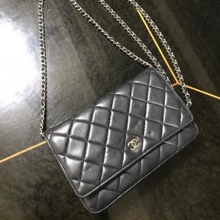 シャネル(CHANEL)の正規品♡CHANELチェーンウォレット♡ブラック(ウォレットチェーン)