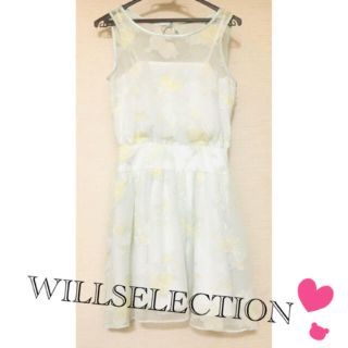 ウィルセレクション(WILLSELECTION)のWILLSELECTION♡花柄ワンピース(ひざ丈ワンピース)