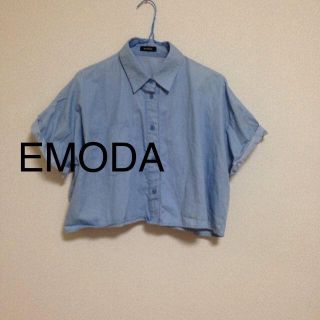 エモダ(EMODA)のEMODA＊デニムシャツ(シャツ/ブラウス(半袖/袖なし))