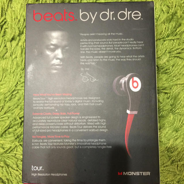 Beats by Dr Dre(ビーツバイドクタードレ)のビーツ イヤホン　beats by dr.dre モンスターケーブル  スマホ/家電/カメラのオーディオ機器(ヘッドフォン/イヤフォン)の商品写真