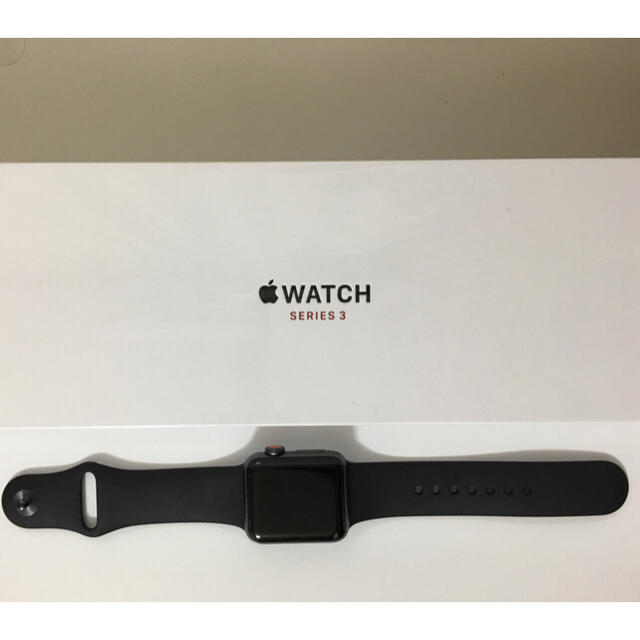 人気カラーの Apple - 極美品 apple watch series3 スペースグレイ セルラーモデル その他