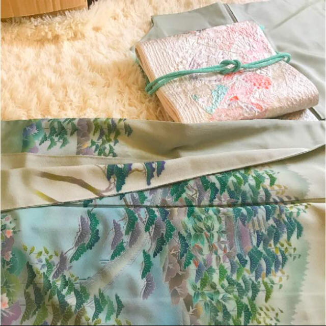 未使用品 早い者勝ち☆ 色留袖 作家物 正絹 袷 紋-