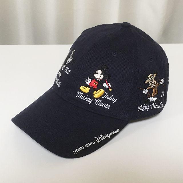 Disney - 香港ディズニーランド☆歴代ミッキー 大人用 キャップ