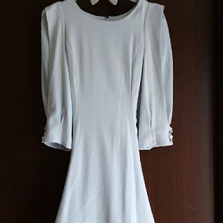 グレイル(GRL)の♡asbh-様専用♡腕シースルー♡ライトブルーキレイめＡラインワンピース♡(ミニワンピース)