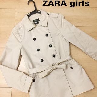 ザラキッズ(ZARA KIDS)のZARA girls トレンチコート ベージュ 11-12 152 レディーXS(ジャケット/上着)