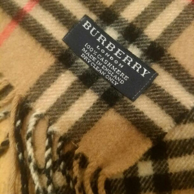 BURBERRY(バーバリー)のカシミヤ100%💙イギリス製 2回のみ使用 バーバリーロンドン マフラー レディースのファッション小物(マフラー/ショール)の商品写真