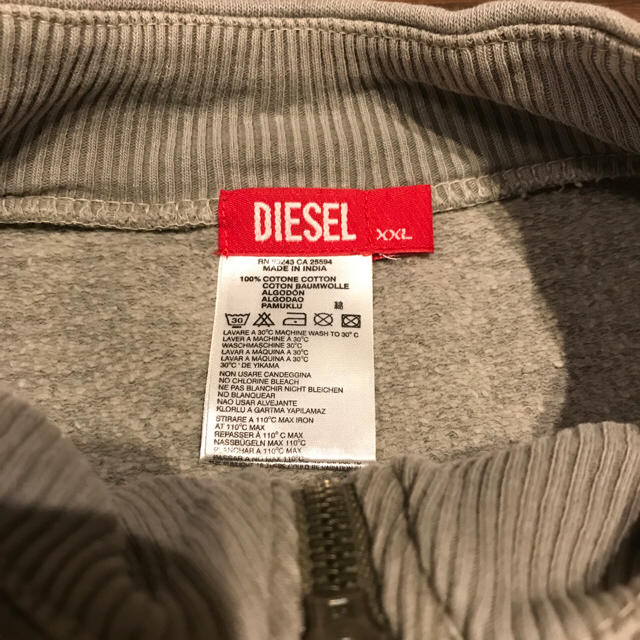 DIESEL(ディーゼル)のDIESEL ディーゼル スウェット フードなしパーカー カーディガン XXL レディースのトップス(パーカー)の商品写真