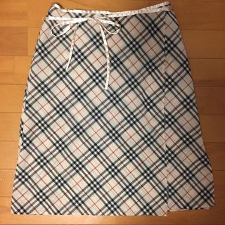 バーバリーブルーレーベル(BURBERRY BLUE LABEL)のふっきん様専用★バーバリー★巻きスカート★美品(ひざ丈スカート)