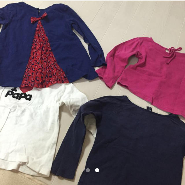 GAP(ギャップ)の95 4枚セット キッズ/ベビー/マタニティのキッズ服女の子用(90cm~)(Tシャツ/カットソー)の商品写真