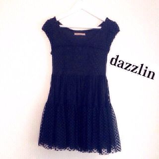 ダズリン(dazzlin)のダズリン♡ブラックレースワンピ(ミニワンピース)