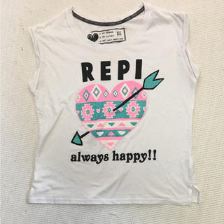 レピピアルマリオ(repipi armario)の値下げ  レピピ 袖なしTシャツ  XS(Tシャツ(半袖/袖なし))