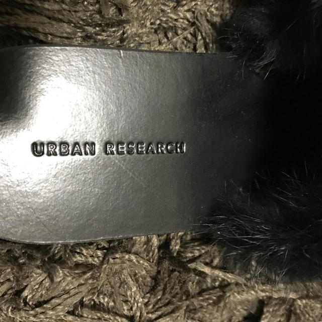 URBAN RESEARCH(アーバンリサーチ)のアーバンリサーチ ファーサンダル レディースの靴/シューズ(サンダル)の商品写真
