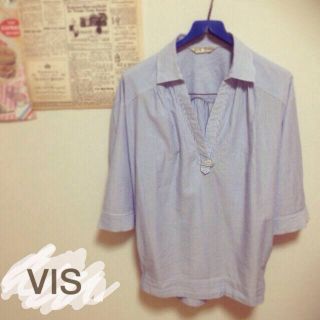 ヴィス(ViS)のストライプシャツ◆ViS(シャツ/ブラウス(長袖/七分))