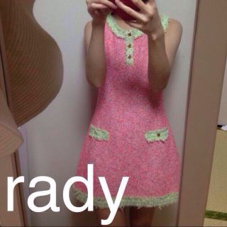 レディー(Rady)のradyツイードワンピ(ミニワンピース)