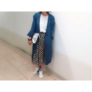 ダブルクローゼット(w closet)のw closet/デニムコート/ライトアウター/ブルー/ガウンアウター/美品(ロングコート)