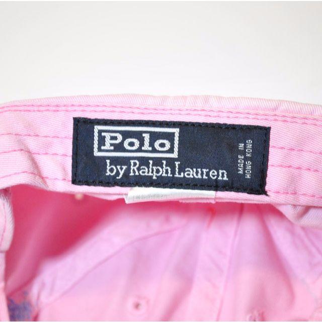 POLO RALPH LAUREN(ポロラルフローレン)のS35 中古 ポロ ラルフローレン ポニー ワンポイント キャップ ピンク レディースの帽子(キャップ)の商品写真