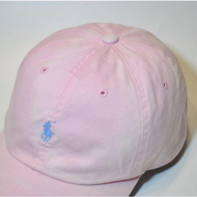POLO RALPH LAUREN(ポロラルフローレン)のS35 中古 ポロ ラルフローレン ポニー ワンポイント キャップ ピンク レディースの帽子(キャップ)の商品写真