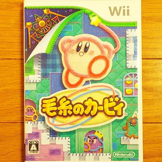 Wii(ウィー)の毛糸のカービィ Wii（送料込） エンタメ/ホビーのゲームソフト/ゲーム機本体(家庭用ゲームソフト)の商品写真