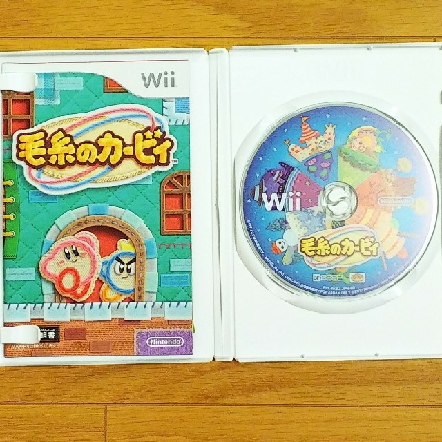 Wii(ウィー)の毛糸のカービィ Wii（送料込） エンタメ/ホビーのゲームソフト/ゲーム機本体(家庭用ゲームソフト)の商品写真