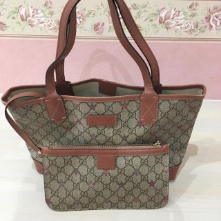 グッチ(Gucci)のグッチ トートバッグ スター 星 ポーチ付き(トートバッグ)