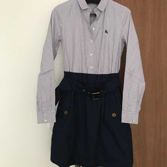 BURBERRY BLUE LABEL(バーバリーブルーレーベル)の【送料込】BBL＊ベルト付・ドッキングワンピ（ホース有）＊店舗限定／紙タグ有＊ レディースのワンピース(ミニワンピース)の商品写真