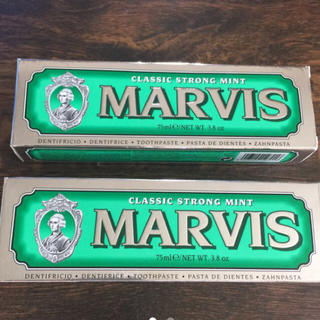 マービス(MARVIS)のお値下げ、マービス★クラシック ストロング ミント 75ml×2 新品(歯磨き粉)