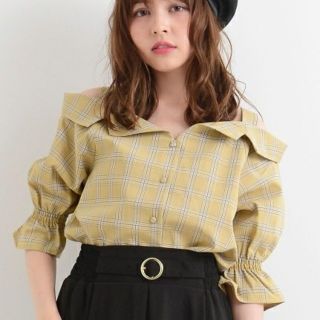 マジェスティックレゴン(MAJESTIC LEGON)の【 最終お値下げ】MAJESTIC LEGON チェックシャツ(シャツ/ブラウス(長袖/七分))