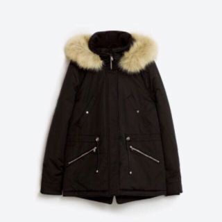 ザラ(ZARA)の新品未使用 ファー♡フード付きダウン ジャケット(ダウンジャケット)