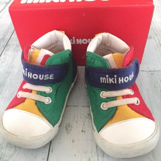 ミキハウス(mikihouse)のused【送料込み】ベビー スニーカー 13㎝ マルチカラー mikiHOUSE(スニーカー)