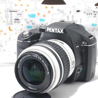 ペンタックス(PENTAX)のスマホに転送＆カッコ可愛いホワイトレンズ　ペンタックス　k-x レンズセット (デジタル一眼)