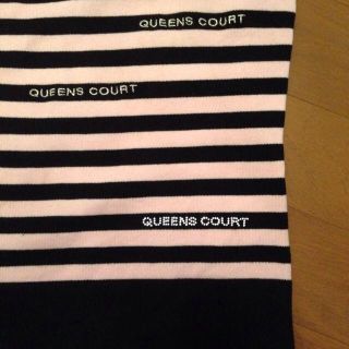 クイーンズコート(QUEENS COURT)のクイーンズコート＊ボーダータンク(カットソー(半袖/袖なし))