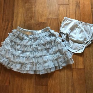 ベビーギャップ(babyGAP)のbaby Gap/チュールスカート3y/95cm グレーシルバー USED(スカート)