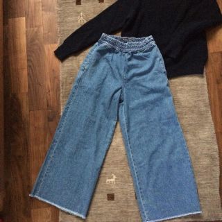 ベルシュカ(Bershka)のZARA ベルシュカ ワイドデニム Sサイズ 新品 (デニム/ジーンズ)