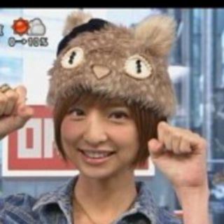 カシラ(CA4LA)のＣＡ4ＬＡ☆猫ファー帽子(ニット帽/ビーニー)