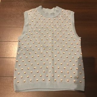 スライ(SLY)のSLY DOTTY MG ノースリーTOPS(カットソー(半袖/袖なし))