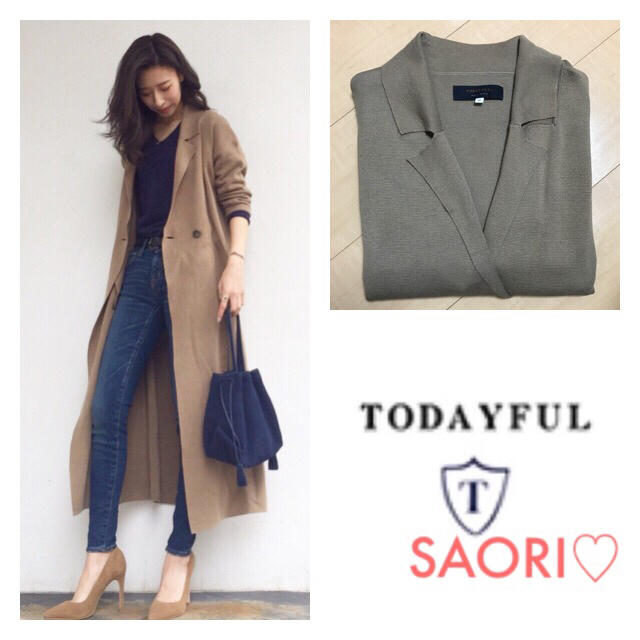 TODAYFUL(トゥデイフル)のTODAYFUL【未使用品】ミラノリブチェスターコート★ungrid レディースのジャケット/アウター(チェスターコート)の商品写真