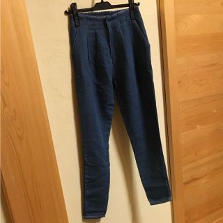 バックス(BACKS)のBACKS バックス＊新品タグ付き＊デニム風 パンツ カジュアル(デニム/ジーンズ)