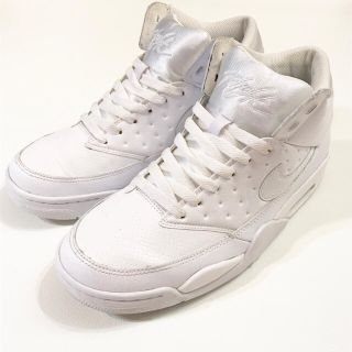 ナイキ(NIKE)の美品25.5NIKE ナイキ エアフライト クラシック 白 ホワイト739(スニーカー)