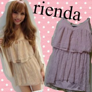 リエンダ(rienda)のrienda レース OP(ミニワンピース)