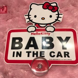 ハローキティ(ハローキティ)のカー用品♡ハローキティースイングサイン♡中古(車内アクセサリ)