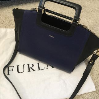 フルラ(Furla)のFURLA♡バイカラーレザー2wayバッグ(ショルダーバッグ)