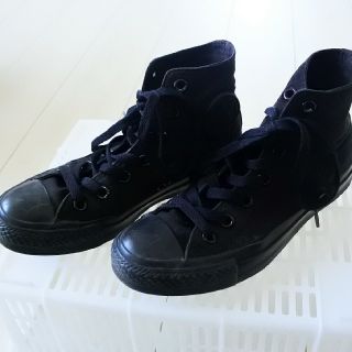 コンバース(CONVERSE)の【22.0cm】CONVERSE ALL STAR　ハイカット ブラック(スニーカー)