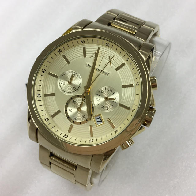 ARMANI EXCHANGE(アルマーニエクスチェンジ)の新品 アルマーニエクスチェンジ 腕時計 クロノグラフ AX2099 ゴールド メンズの時計(腕時計(アナログ))の商品写真