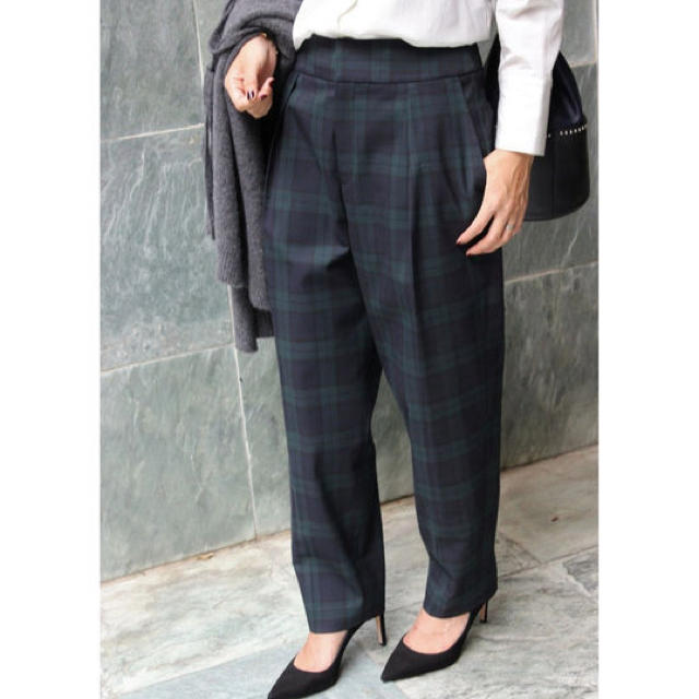 IENA - マロン  タグ付き新品 IENA チェックパンツ