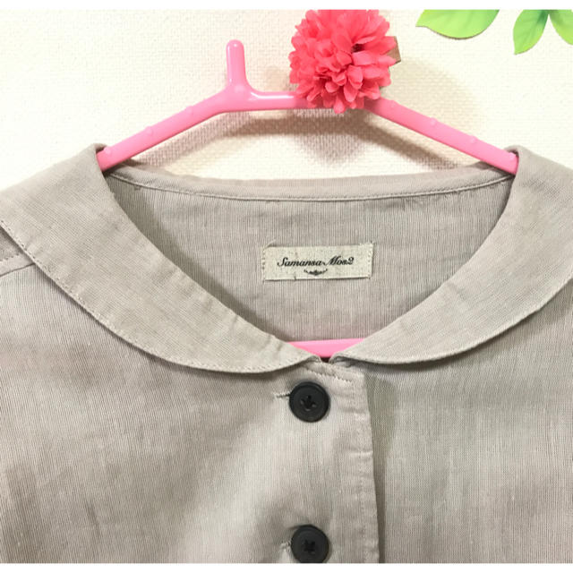 SM2(サマンサモスモス)の丸襟 シャツ ブラウス レディースのトップス(シャツ/ブラウス(長袖/七分))の商品写真