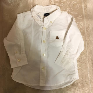 ベビーギャップ(babyGAP)のホワイトシャツ(シャツ/カットソー)
