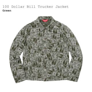 シュプリーム(Supreme)の【M】Supreme100 Dollar Bill Trucker Jacket(Gジャン/デニムジャケット)