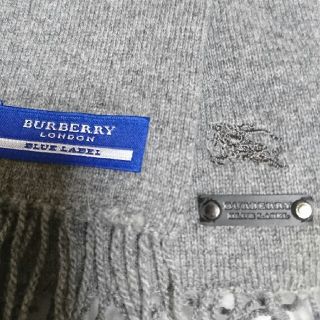 バーバリー(BURBERRY)のバーバリー✨ブルーレーベル未使用✨グレー(マフラー/ショール)