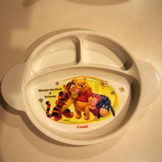 ディズニー(Disney)の【美品】くまのプーさん プレート 離乳食 食器 (離乳食器セット)