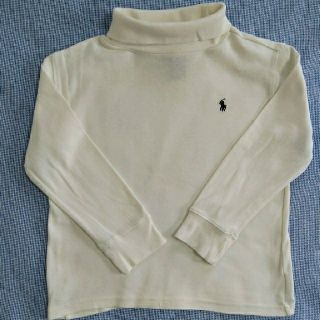 ラルフローレン(Ralph Lauren)の【(*^^*)31様】ラルフローレン　4/4T　タートルネック　長袖Tシャツ　白(Tシャツ/カットソー)